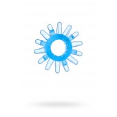 Голубая гелевая насадка с шипиками - Toyfa Basic - в Коврове купить с доставкой