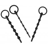 Набор из 3 черных силиконовых уретральных стимуляторов Training Set - Orion - купить с доставкой в Коврове