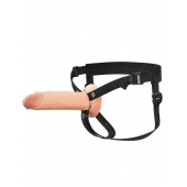 Полый страпон на ремнях 8’’ Hollow Silicone Strap-on - Pipedream - купить с доставкой в Коврове