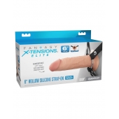 Полый страпон на ремнях 6’’ Hollow Silicone Strap-on - Pipedream - купить с доставкой в Коврове