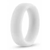Белое люминесцентное эрекционное кольцо Silicone Glo Cock Ring - Blush Novelties - в Коврове купить с доставкой