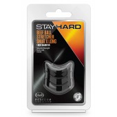 Черное эрекционное кольцо на мошонку Beef Ball Stretcher Snug X Long - Blush Novelties - в Коврове купить с доставкой