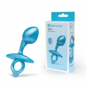 Голубая анальная пробка для массажа простаты Bulb Silicone Prostate Plug - 10,7 см. - b-Vibe - в Коврове купить с доставкой