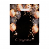 Пакет с вырубной ручкой и принтом в виде шариков (30х40 см) - Сима-Ленд - купить с доставкой в Коврове