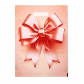 Пакет с принтом в виде банта с вырубной ручкой (30х40 см) - Сима-Ленд - купить с доставкой в Коврове