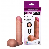 Фаллическая насадка для страпона UNICOCK 8  - 20 см. - LOVETOY (А-Полимер) - купить с доставкой в Коврове