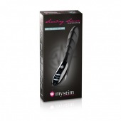 Вибратор с электростимуляцией Sizzling Simon Black Edition - 27 см. - MyStim - купить с доставкой в Коврове