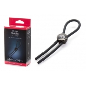 Тёмно-серое эрекционное кольцо с зажимом Again and Again Adjustable Cock Ring - Fifty Shades of Grey - в Коврове купить с доставкой