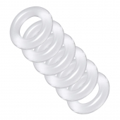 Комплект из 6 прозрачных эрекционных колец Ring Master Custom Ball Stretcher Kit - XR Brands - в Коврове купить с доставкой