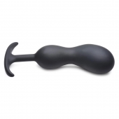 Черный массажер простаты с утяжелителями Premium Silicone Weighted Prostate Plug XL - 20,8 см. - XR Brands - в Коврове купить с доставкой