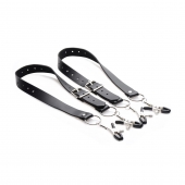 Ремни с зажимами для половых губ Spread Labia Spreader Straps with Clamps - XR Brands - купить с доставкой в Коврове