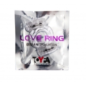 Прозрачное виброкольцо с двумя вибропульками - Toyfa Basic - в Коврове купить с доставкой