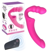 Розовый безремневой страпон Straples Strap-On Dildo - Erokay - купить с доставкой в Коврове