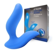 Синий вибромассажер простаты 3,5’’ Curve P-spot Massager - 12 см. - Erokay - в Коврове купить с доставкой