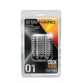 Прозрачная насадка с шипами STAY HARD COCK SLEEVE 01 CLEAR - Blush Novelties - в Коврове купить с доставкой