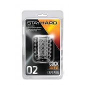 Прозрачная насадка на пенис с шишечками STAY HARD COCK SLEEVE 02 CLEAR - Blush Novelties - в Коврове купить с доставкой