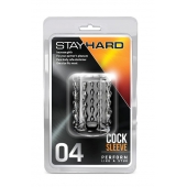 Прозрачная насадка с бороздками STAY HARD COCK SLEEVE 04 CLEAR - Blush Novelties - в Коврове купить с доставкой