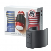 Набор Tenga Cup Vibrator 1st Set: вибратор Cup Vibrator, мастурбатор Original Vacuum Cup, мастурбатор Premium Original Vacuum Cup - Tenga - в Коврове купить с доставкой