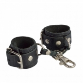 Черный кожаный брелок в виде наручников - Sitabella - купить с доставкой в Коврове