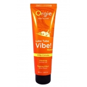 Гель с эффектом вибрации Lube Tube Vibe Medium Pina Colada - 100 мл. - ORGIE - купить с доставкой в Коврове