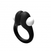 Черное эрекционное кольцо Zippy Vibrating Ring With Bullet - Adrien Lastic - в Коврове купить с доставкой