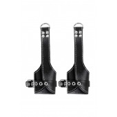 Черные подвесы с белой строчкой - Pecado - купить с доставкой в Коврове