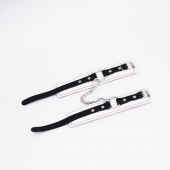 Бело-красные кожаные оковы - Crazy Handmade - купить с доставкой в Коврове