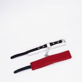 Бело-красные кожаные оковы - Crazy Handmade - купить с доставкой в Коврове