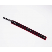 Черно-красный ошейник Sex - Crazy Handmade - купить с доставкой в Коврове