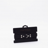 Черный ошейник из высококачественной натуральной кожи - Crazy Handmade - купить с доставкой в Коврове