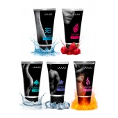 Набор из 5 лубрикантов JUJU (увлажняющий, Hot+, Long, Anal, малина) - JuJu - купить с доставкой в Коврове