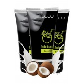 Набор из 3 съедобных лубрикантов JUJU со вкусом кокоса - JuJu - купить с доставкой в Коврове