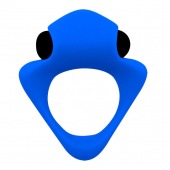 Синее эрекционное кольцо Wooomy Tribeс с вибрацией - Adrien Lastic - в Коврове купить с доставкой