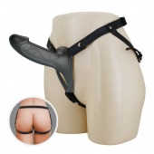 Черный полый мужской страпон London - 16,8 см. - Baile - купить с доставкой в Коврове