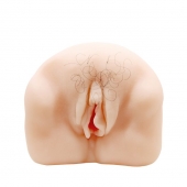 Телесный мастурбатор-вагина с оволосением и вибрацией - Baile - в Коврове купить с доставкой