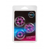 Набор из 3 лиловых эрекционных колец различной формы - Erowoman-Eroman - в Коврове купить с доставкой