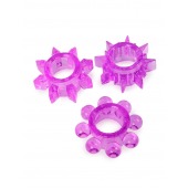 Набор из 3 лиловых эрекционных колец различной формы - Erowoman-Eroman - в Коврове купить с доставкой