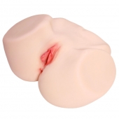 Мастурбатор-полуторс с двойным слоем материала и вибрацией Jenny Onahole Real Vagina - KOKOS - в Коврове купить с доставкой