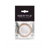 Эрекционное кольцо с бежевыми «ресничками» - Sextaz - в Коврове купить с доставкой