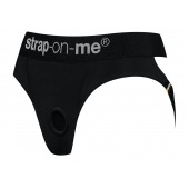 Черные трусики для насадок Heroine Lingerie Harness - size XL - Strap-on-me - купить с доставкой в Коврове