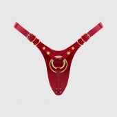 Красный пояс для фиксации насадок Strap-On-Me Leatherette Harness Fabulous - Strap-on-me - купить с доставкой в Коврове