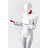 Красный ошейник с подкладкой из меха - ToyFa - купить с доставкой в Коврове