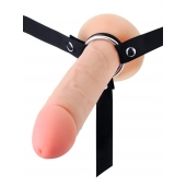 Мужской полый страпон на регулируемых ремешках - 22 см. - Sex Expert - купить с доставкой в Коврове