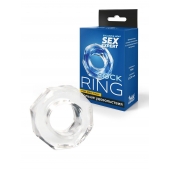 Прозрачное эрекционное кольцо в форме гайки - Sex Expert - в Коврове купить с доставкой