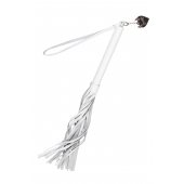 Белая кожаная плеть - 50 см. - Pecado - купить с доставкой в Коврове