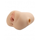 Телесный мастурбатор с вибрацией Double Pounder Vibrating Squeeze Stroker - Pipedream - в Коврове купить с доставкой