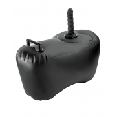 Черное надувное кресло с платформой для фиксации дилдо Body Dock Inflatable Love Seat - Pipedream - купить с доставкой в Коврове