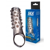 Дымчатая насадка на пенис с выпуклостями - 11 см. - Sex Expert - в Коврове купить с доставкой