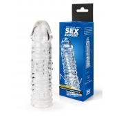 Прозрачная закрытая насадка на пенис - 17 см. - Sex Expert - в Коврове купить с доставкой