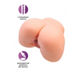 Телесный мастурбатор в форме попки с 2 любовными входами - No Name - в Коврове купить с доставкой